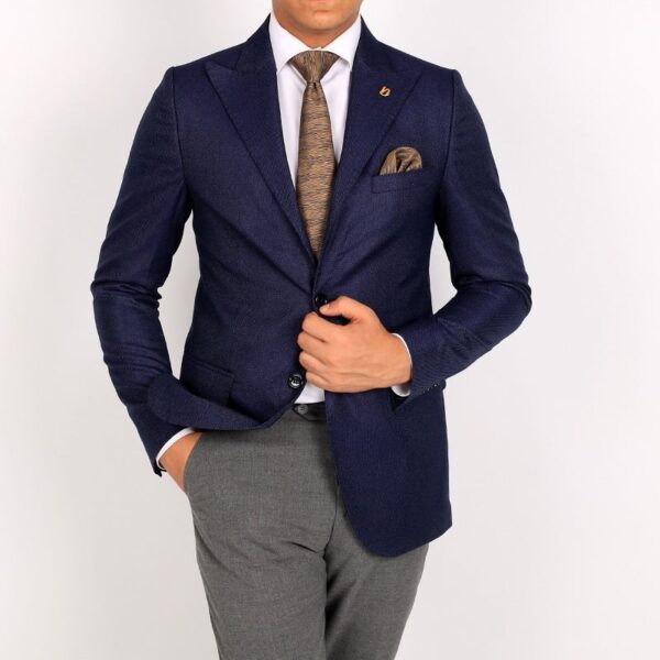 Smart Fit Navy Blue Blazer