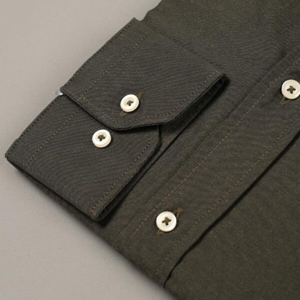 Smart Fit Olive Shirt - Image 3