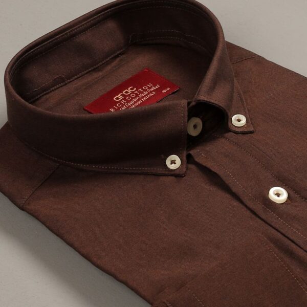 Smart Fit Brown Shirt - Image 2