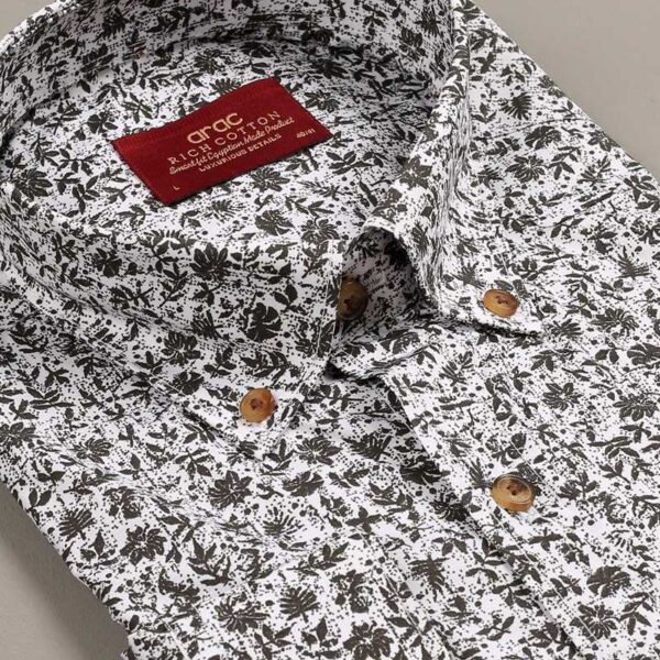 Smart Fit White Fashion Shirt - Image 2