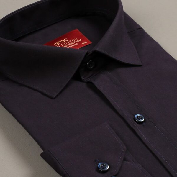 Smart Fit Blue Black Shirt - Image 2