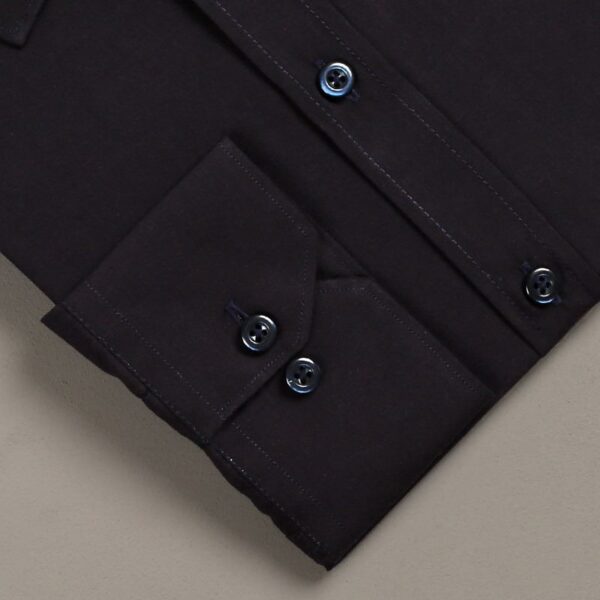 Smart Fit Blue Black Shirt - Image 3