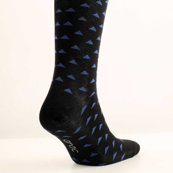Black & Blue Cotton Socks - Image 2