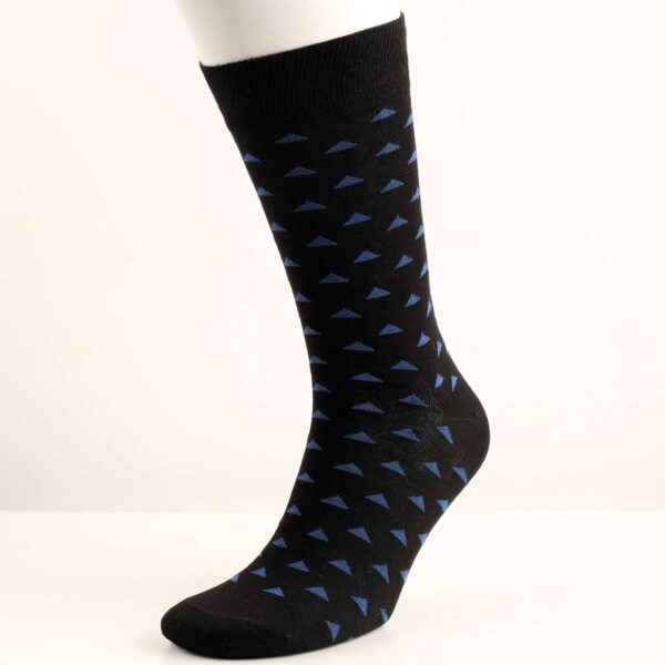 Black & Blue Cotton Socks
