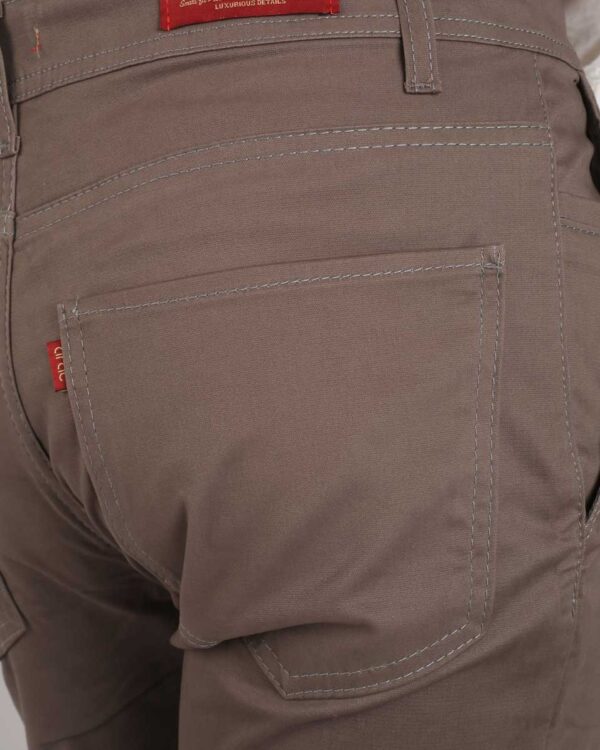 Smart Fit Grey Gabardine Pants - Image 5