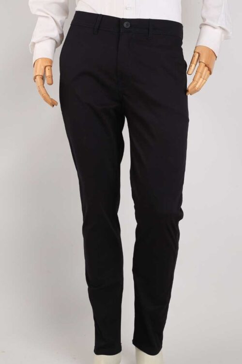 Smart Fit Navy Blue Gabardine Pants