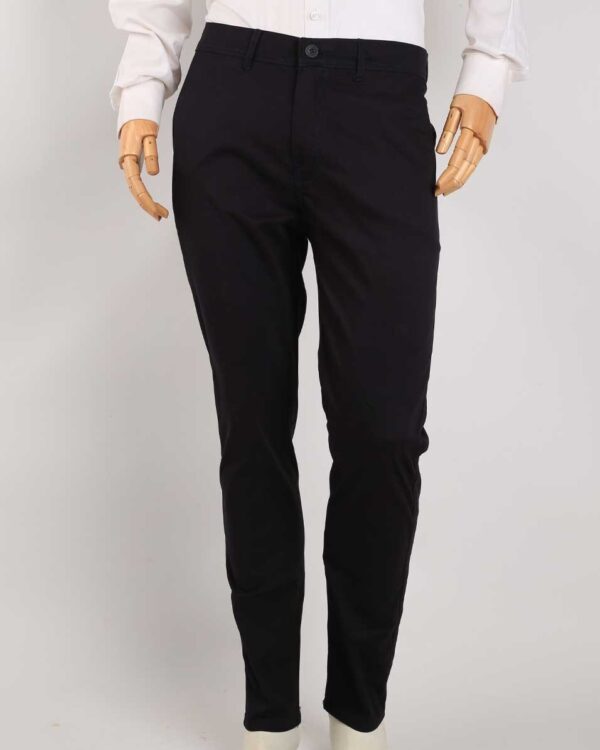 Smart Fit Navy Blue Gabardine Pants