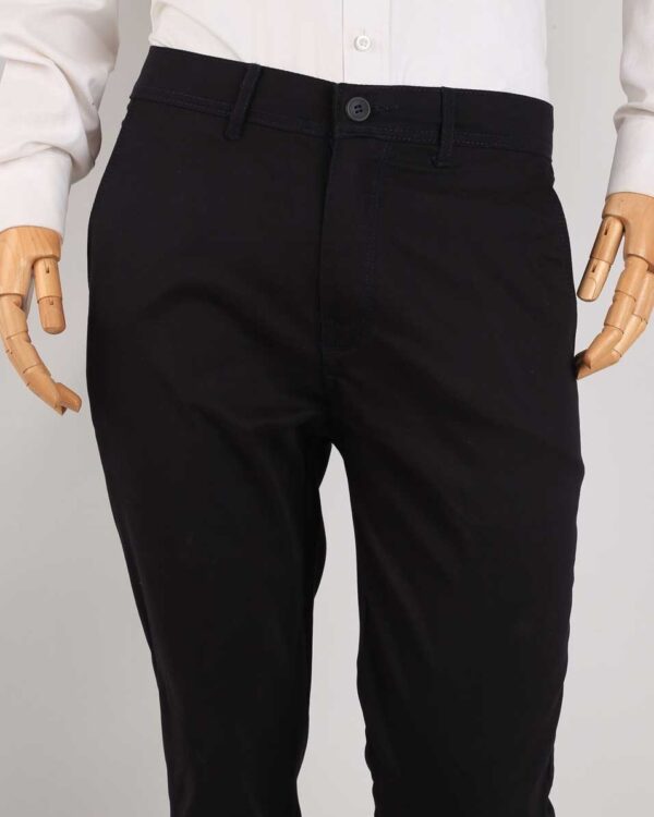 Smart Fit Navy Blue Gabardine Pants - Image 2