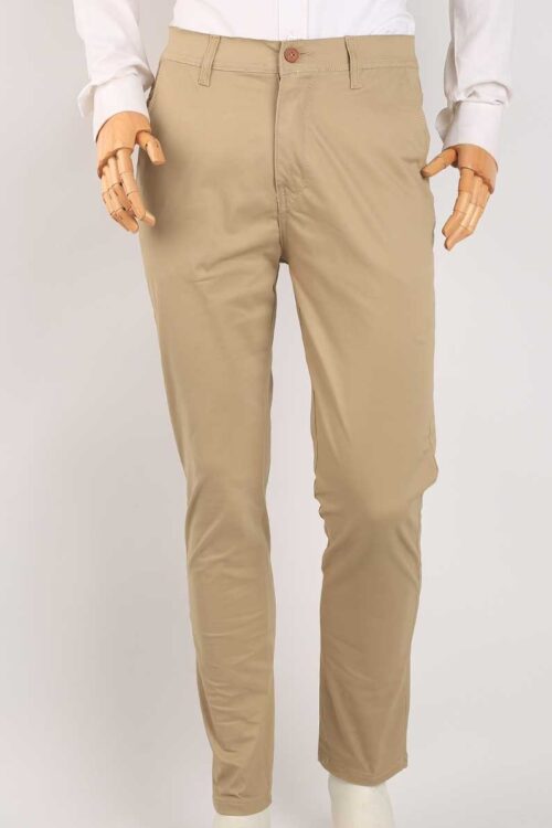 Smart Fit Beige Gabardine Pants
