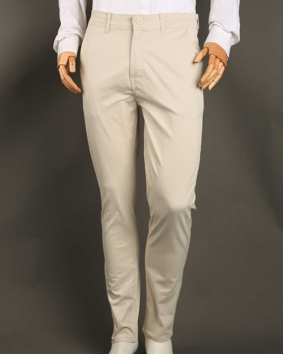 Smart Fit Off-White Gabardine Pants