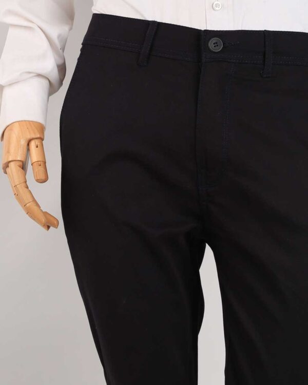 Smart Fit Navy Blue Gabardine Pants - Image 3