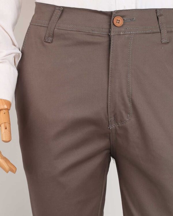 Smart Fit Grey Gabardine Pants - Image 3