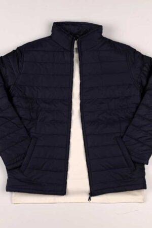 Smart Fit Navy Blue Puffer Jacket