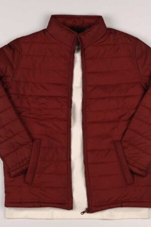 Smart Fit Maroon Puffer Jacket