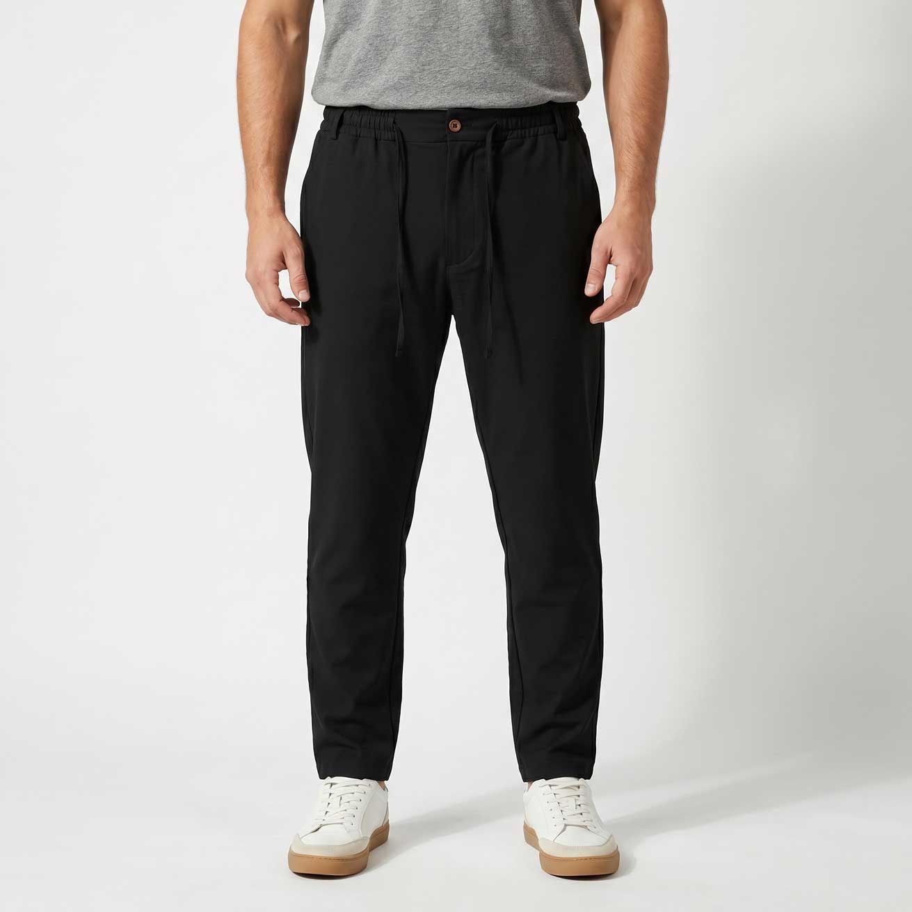 Black soft nylon pants - Image 3