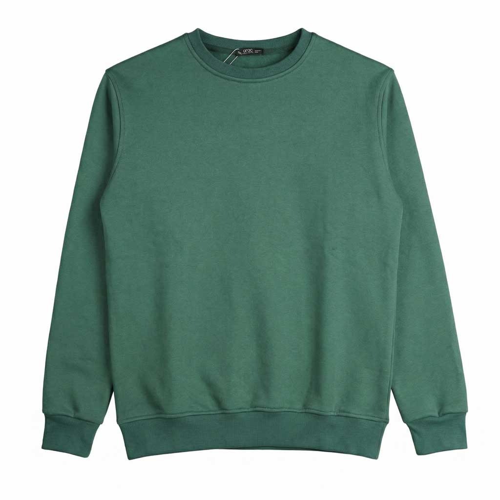 Smart Fit Green Round Sweatshirt