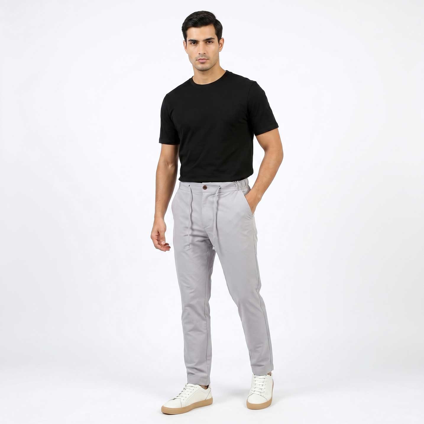 Silver soft nylon pants - Image 11