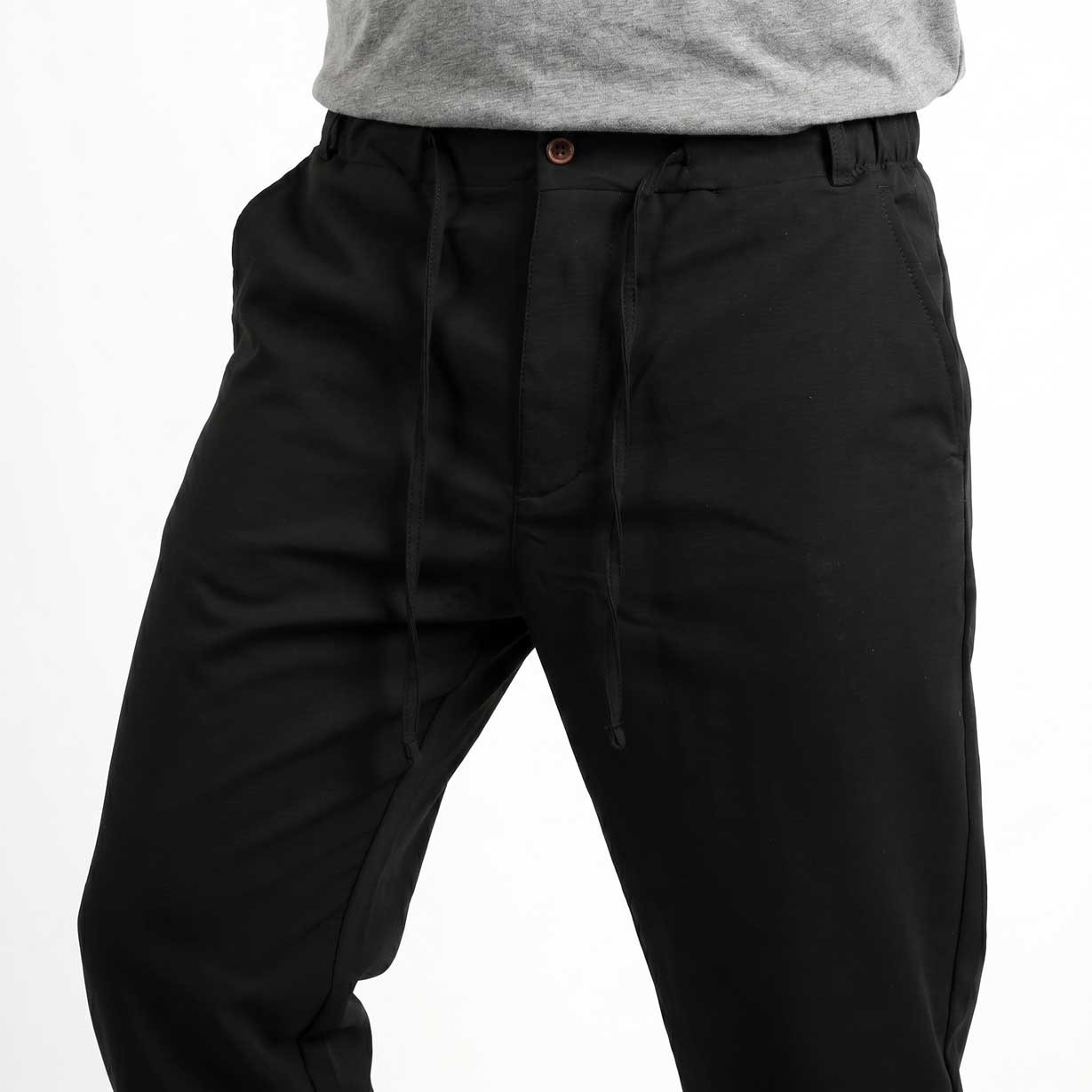 Black soft nylon pants - Image 8