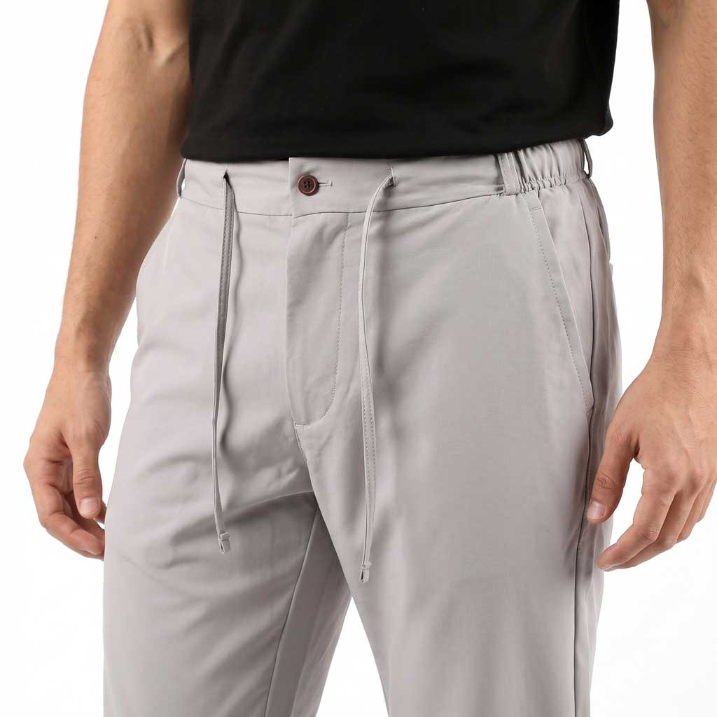 Silver soft nylon pants